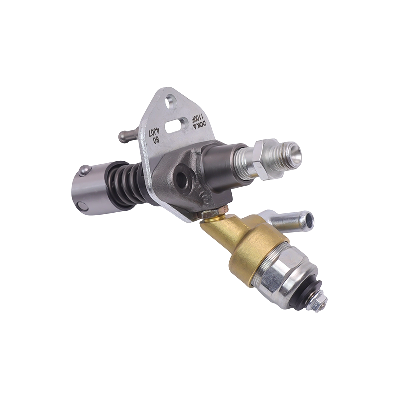 Pompă de injecție de combustibil de tip electrovalvă Yanmar Seria 1100F, cu corp tachetă și conector M12x1,5 de evacuare a uleiului, potrivită pentru motoarele 1100FE cu un singur cilindru răcite cu aer